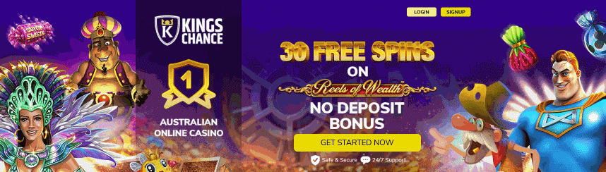 Kings Chance casino, 30 Free no deposit couponcode