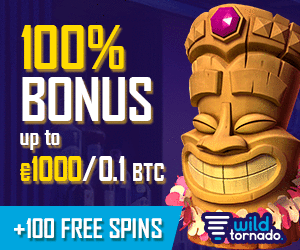 Wildtornado casino bonus plus 100freespins