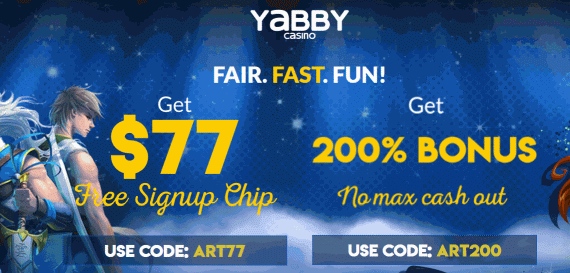 Yabby No Deposit Sign up bonus